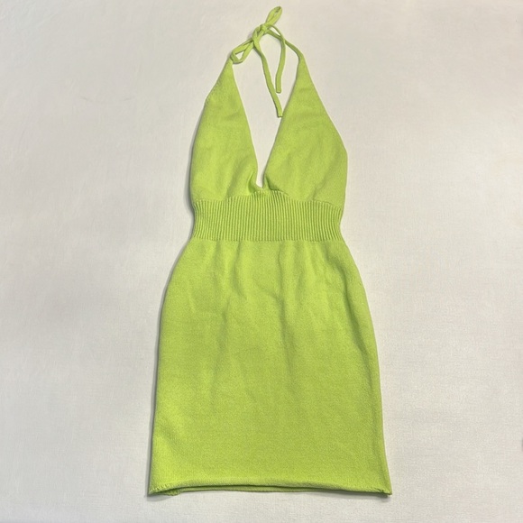 NWT Asta Resort Fifi Mini Dress Lime - Picture 4 of 6